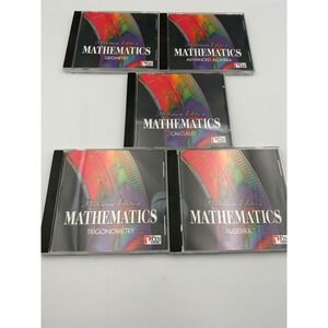 Pro One Platinum Edition Mathematics 5 CD-ROM Set Algebra Geometry Calculus PC